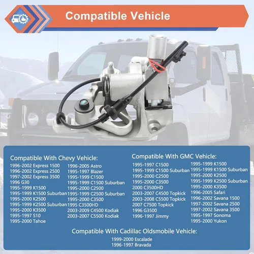 Miniatura 3 de Mecanismo de Cambio de Columna de Dirección Compatible con Vehículos Chevy GMC 1995-2009 C1500 2500 3500 Astro Express 1500 2500, 1995-2008 C1500