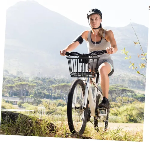 Miniatura 5 de Cesta de hierro para bicicleta, cesta delantera de bicicleta, contenedor de bicicleta, accesorios para bicicleta de montaña, cesta para manillar