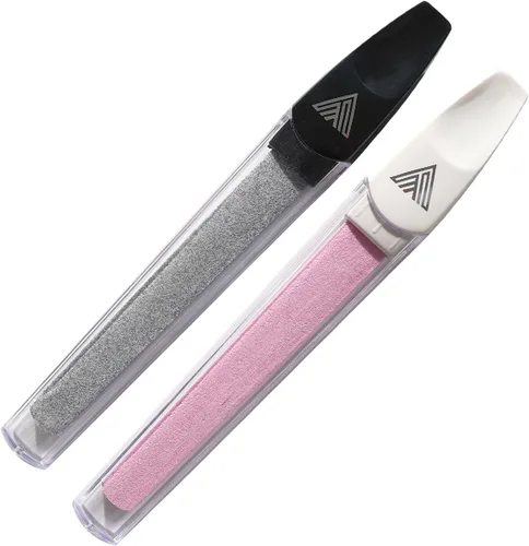 Miniatura 9 de Limas de cerámica para uñas, limas de uñas de manicura con estuches, lima de precisión experta, deja las uñas suaves, kit profesional de manicura