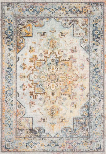 Miniatura 3 de Loloi Clara Collection CLA-02 - Alfombra de área azul/azul claro de 5'-3" x 7'-7