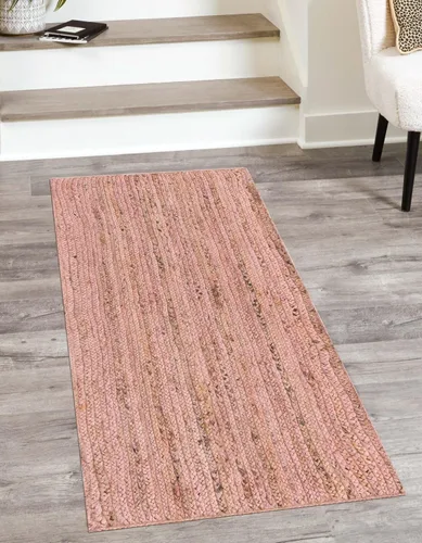 Miniatura 31 de Unique Loom Colección Jute Trenzado - Alfombra de área Dhaka (7' 1" x 10' Rectángulo, Blanco)
