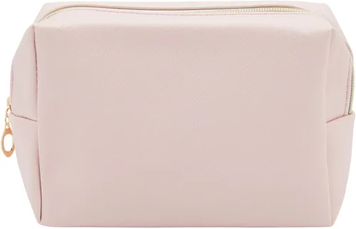 Miniatura 7 de Glamlily Paquete de 3 bolsas de maquillaje de piel sintética con cremallera, bolsas de cosméticos de viaje (3 colores neutros)