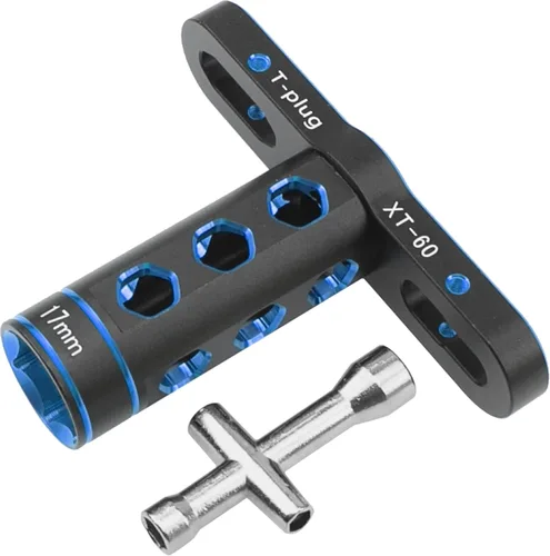 Herramienta de coche RC 0.669 in adaptador hexagonal llave de rueda con 0.157 in 0.197 in 0.217 in 0.276 in llave hexagonal compatible con Traxxas