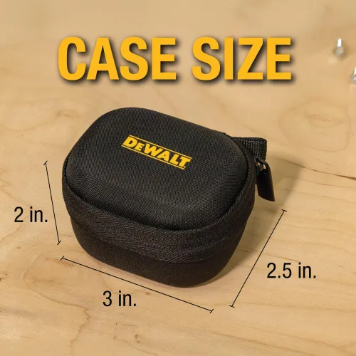 Miniatura 7 de DEWALT Funda protectora resistente para auriculares TWS y altavoz portátil, compacta y ligera con funda de auriculares EVA, carcasa dura, a prueba