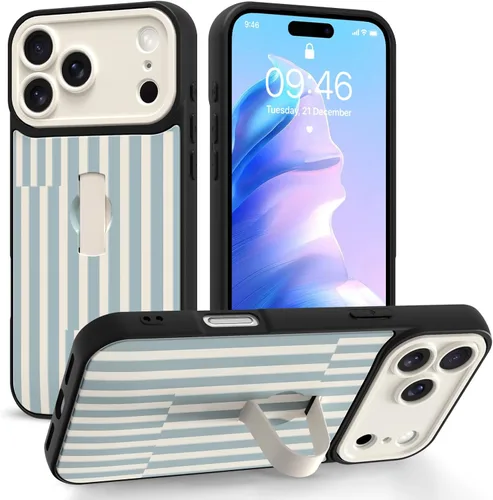 Miniatura 29 de Funda compatible con iPhone 17 Pro Max con correa de mano para los dedos, funda de teléfono con estampado de leopardo y guepardo para mujeres