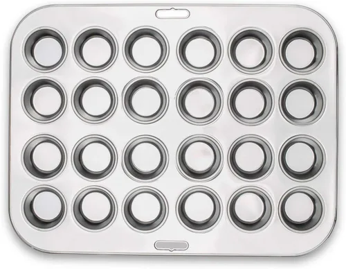 Miniatura 4 de Fox Run Mini molde para magdalenas, 24 tazas, acero inoxidable