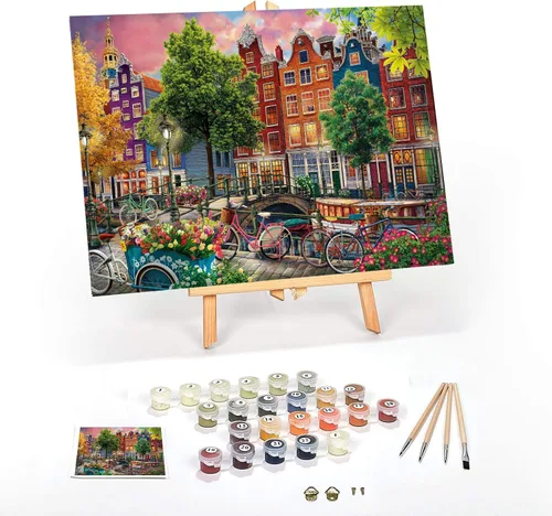 Miniatura 10 de Ledgebay Kit de Pintura por Números DIY para Adultos con Lienzo Enmarcado, de Principiante a Avanzado, los Kits Incluyen Juego de Pintura Acrílica