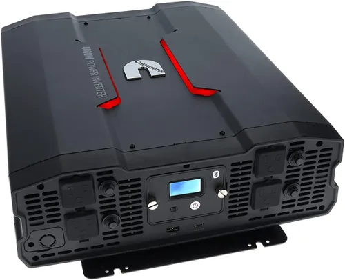 Miniatura 11 de Cummins 3000 vatios inversor de onda sinusoidal modificada para camiones Inversor 12 voltios a 110 voltios Cuatro salidas de CA Dos puertos USB
