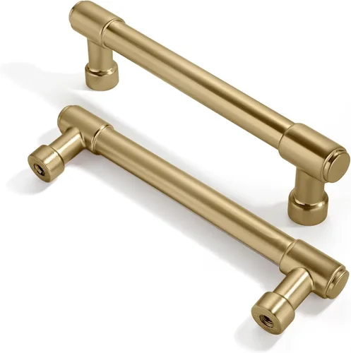 Miniatura 162 de khtumeware - Juego de 2 tiradores grandes para gabinete, diámetro 1-3/4 pulgadas, zinc resistente, para cajones, puertas y tocadores, color latón