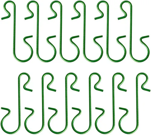 BESTOYARD 300 ganchos para adornos de Navidad, resistentes en forma de S, colgador de árbol de Navidad para colgar en el árbol de Navidad, color