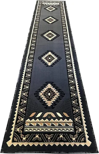 Miniatura 37 de Kingdom South West - Alfombra ovalada de nativos americanos, diseño bereber beige, D143 (3 pies x 4 pies 7 pulgadas, ovalada)