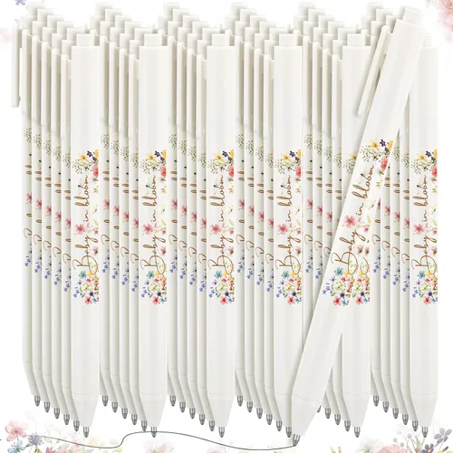 Miniatura 8 de Kisston 60 Pcs Bear Baby Shower Pens Favors Gifts Bulk for Guests Green and Blue Plaid Pens Neutral Gender Reveal Baby Shower Prizes Souvenirs