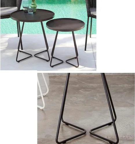 Miniatura 7 de Side Table Couch Side Tables Coffee Table Wrought Iron Non-Slip Tea Table Home Sofa Side Table Bedroom Living Room Corner Coffee Side Table Bedside