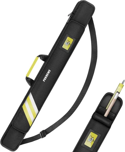 Miniatura 8 de PEKREWS Estuche para Taco de Billar, Funda Suave para Taco de Billar 1x1 que Contiene 1 Culata y 1 Flechón con Bolsillo con Cremallera para Taco