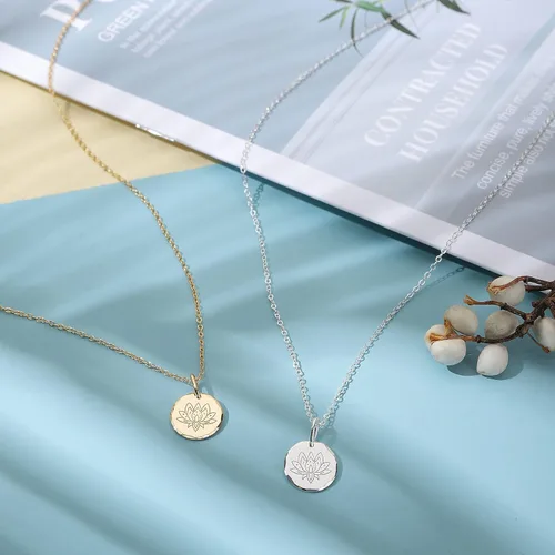 Miniatura 2 de HOPE LOVE SHINE New Beginnings Lotus Necklace for Women - Gifts for Her - Divorce Gifts, Addiction Recovery, AAA, Sobriety Gifts for Women, Break