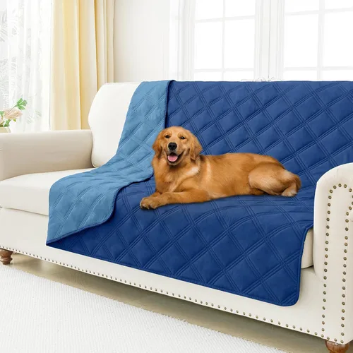 Miniatura 80 de Smiry Funda Impermeable para Cama de Perro, Manta Suave Reversible para Mascotas, Lavable a Prueba de Fugas para Gatos y Perros, Funda para Sofá