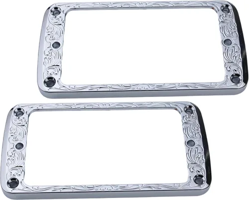 Miniatura 12 de Guyker Cubierta Humbucker plana de metal, juego de anillos de montaje para pastilla, pieza de repuesto de marco de pastillas para cuello de puente