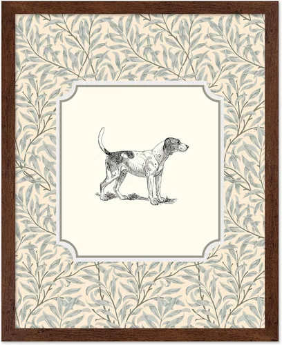 Miniatura 40 de Poster Master Póster Vintage de Cocker Spaniel Inglés - Impronta Retro de Perro - Arte Floral - Arte de Cachorros - Arte para Amantes de Animales