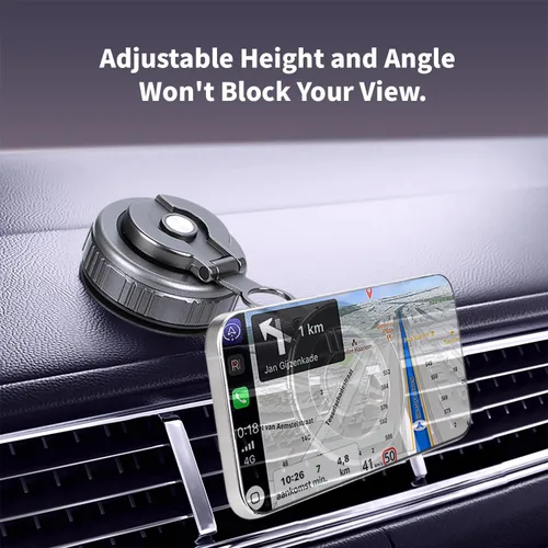 Miniatura 4 de Soporte magnético para teléfono para automóvil, soporte de teléfono plegable ajustable de 360° para iPhone para hombres y mujeres, actualizado 2025