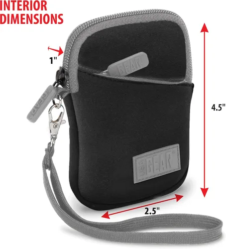 Miniatura 2 de USA Gear Funda pequeña para cámara digital con correa para la muñeca, presilla para cinturón - Funda pequeña y compacta para cámara compatible