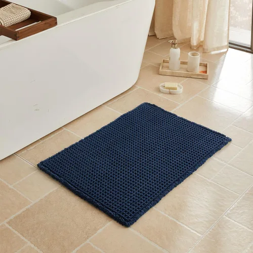 Miniatura 98 de Triohero Tapete de baño con diseño de gofre, tapete de baño pequeño y bohemio, antideslizante, lavable, ultra suave, súper absorbente, de secado