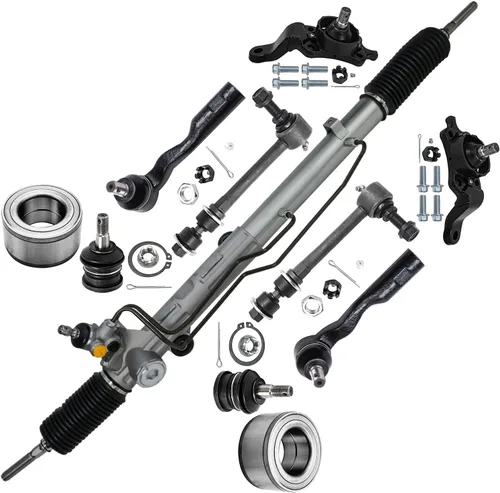 Miniatura 161 de Detroit Axle - Kit de nudillos de dirección delantera izquierda para Ford Edge Lincoln MKX 07-10, cojinete de rueda del lado del conductor, nudillo