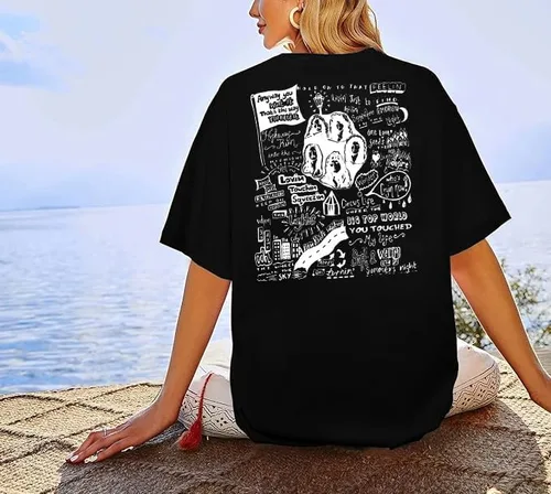 Miniatura 6 de Camisetas de banda de rock para mujer, camiseta de Freedom Tour 2024, camisetas vintage de música rock, camisetas casuales de verano de gran