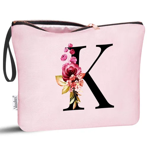 Miniatura 42 de Vavabox A-Z Bolsa de Maquillaje Personalizada, Regalos de Cumpleaños para Mujeres y Mamá, Regalos para la Mejor Amiga, Bolsa de Cosméticos