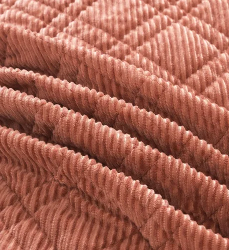 Miniatura 5 de DaDalogy Bedding - Juego de colcha de pana color naranja terracota, manta terrosa rústica y cálida coral ladrillo – Terciopelo suave ligero cosido