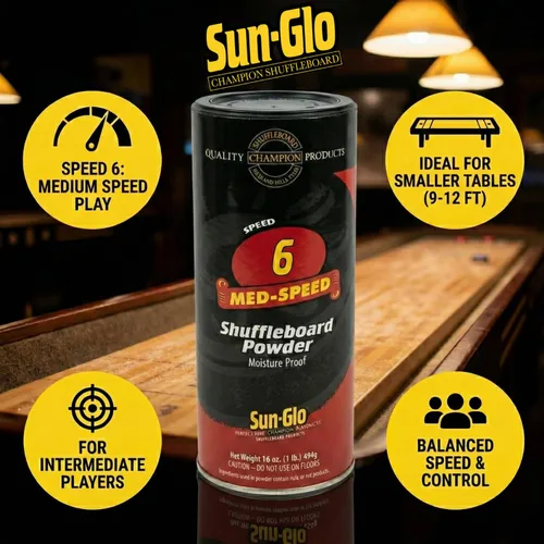 Miniatura 2 de Paquete doble de cera en polvo Sun-Glo #6 Speed Shuffleboard