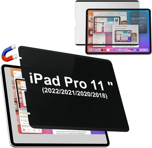 Miniatura 22 de IPROKKO Protector de pantalla magnético de privacidad compatible con iPad de 9ª, 8ª, 7ª generación de 10.2 pulgadas (2021/2020/2019) y iPad Air 3th