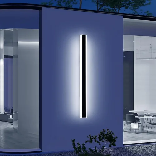 Miniatura 22 de Luces de Pared Modernas para Exterior de Casa, Apliques de Pared al Aire Libre de 23.6 Pulgadas, 3 Luces Color 3000K/4500K/6000K, Resistente al Agua