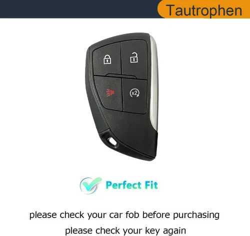 Miniatura 2 de Funda para llavero compatible con Silverado 1500, Sierra 1500, Colorado Canyon 2024 2025, Silverado Sierra Smart Key