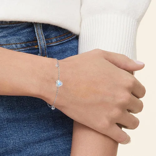 Miniatura 8 de Sterling Silver Pet Ashes Jewelry Urn Ring for Dog Ashes Paw Print Memorial Bracelet Necklace Cat Cremation Keepsake Gifts for Women Pets Lover