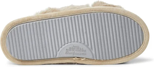 Miniatura 5 de Dearfoams Jessica - Pantuflas de piel sintética con banda cruzada para mujer