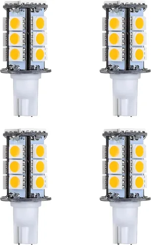 Miniatura 8 de Bombillas LED T5 T10 con base de cuña de alto brillo, 12 VAC/CC, 3 W, color blanco frío, 6000 K, para iluminación de paisaje al aire libre