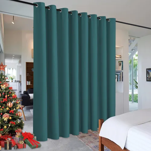 Miniatura 129 de RYB HOME - Cortinas extra largas con bloqueo de luz, persianas opacas insonorizadas para privacidad para cine en casa, oficina, fondo de patio, sala