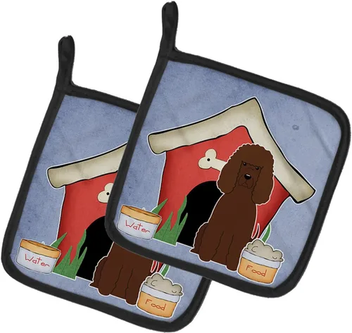 Miniatura 49 de Caroline's Treasures BB2894PTHD Dog House Collection Chow Chow Chow - Par de soportes para ollas, 7.5HX7.5W, multicolor 4-Azul