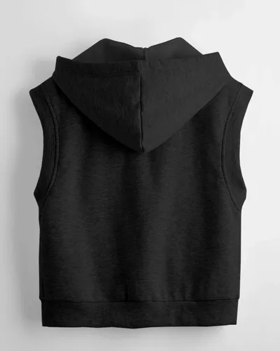 Miniatura 2 de Chaleco básico sin mangas con cremallera para niñas y niños, sudadera casual sin mangas, con bolsillo, chaqueta