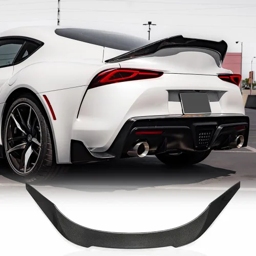 Miniatura 9 de Alerón de tronco de fibra de carbono seca A91 compatible con Toyota GR Supra A90 A91 2020-2026, piezas personalizadas, alerón de labio trasero