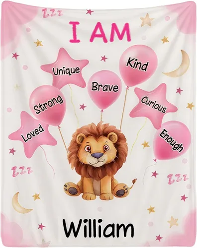 Miniatura 12 de Manta personalizada con nombre para adolescentes, niñas, niños, mantas de bebé personalizadas de franela ultra suave y acogedora, manta con nombre