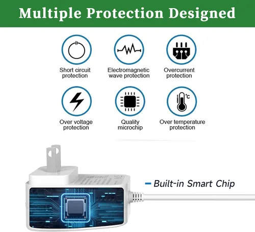Miniatura 6 de Fuente de alimentación de 5 V 1.5 A, cargador de 5 voltios con puertos tipo C y micro USB, para Kindle de 5 voltios, teléfonos inteligentes