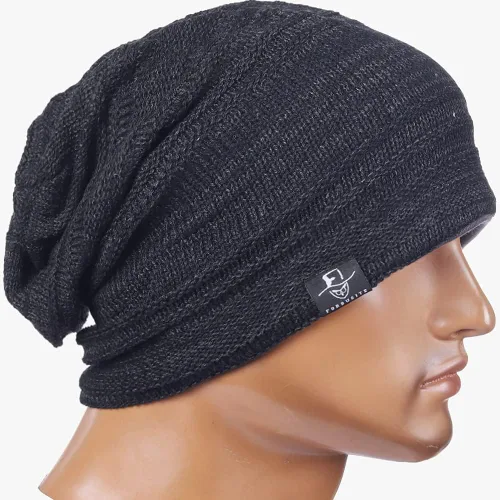 Miniatura 21 de FORBUSITE Gorro de punto largo holgado para hombre para verano e invierno, de gran