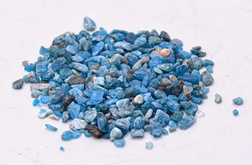 Miniatura 5 de Piedras pequeñas de apatita azul intenso, 7.05 oz (7 onzas), piedras preciosas pulidas, piedras preciosas naturales brillantes, muestras minerales
