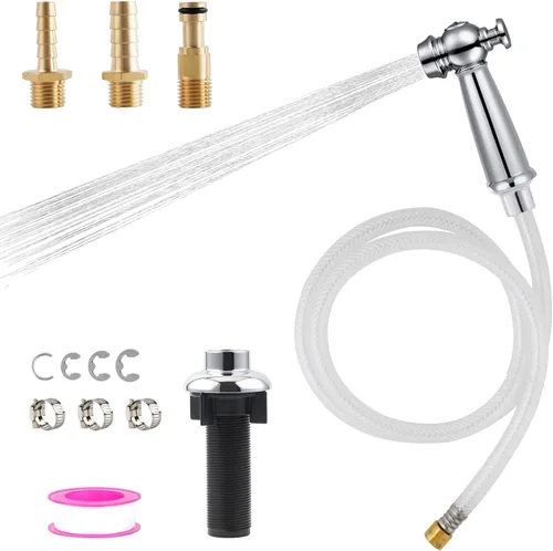 Miniatura 11 de iFealClear Pulverizador lateral universal de cocina compatible con grifo Moen, reemplazo del rociador de grifo de fregadero de cocina con conector
