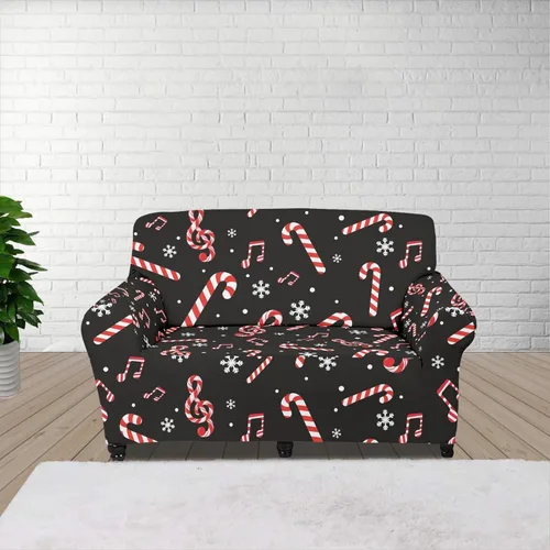 Miniatura 135 de Horeset Fundas elásticas para sofá con diseño de flores otoñales, lavables para sofá de 2 cojines, funda protectora para mascotas y perros