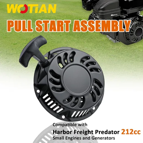 Miniatura 2 de WOTIAN 212cc Pull Start Compatible con Predator 212 Pull Start Assembly Harbor Freight 196cc 212cc 225cc 6.5hp 7hp 7.5hp Arrancador de Retroceso