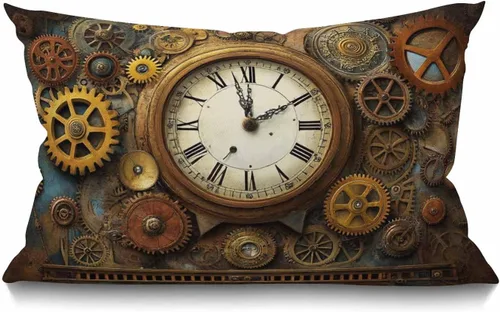 Miniatura 10 de Funda de Almohada con Textura de Mármol, Amarillo Azul Verde Dorado Mármol Fluido Hipster Tinta Lujoso Elegante Colorido Algodón Lino Funda de Cojín