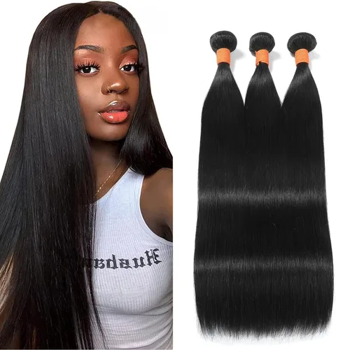 Miniatura 14 de 613 paquetes de cabello humano rubio ondulado, 3 paquetes de 10, 12, 14 pulgadas, 100% sin procesar, 10A, paquetes de cabello humano virgen