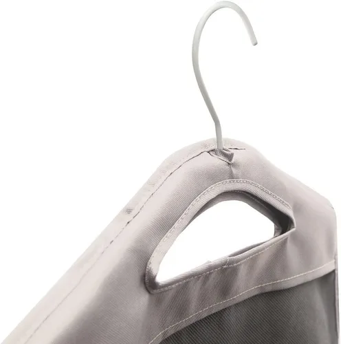 Miniatura 3 de The Fine Living Co. - Bolsa colgante para ropa sucia, colgador resistente, organizador de cestas de armario que ahorra espacio (beige)
